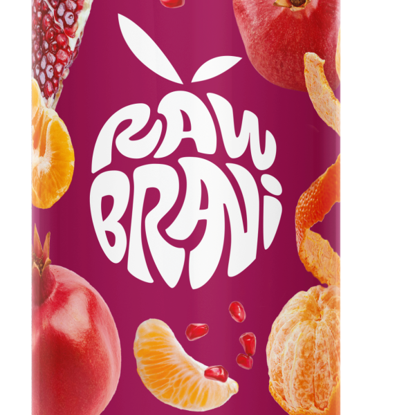 RAW BRANI  НАР И МАНДАРИНА 100% прясно изцеден 330 мл
